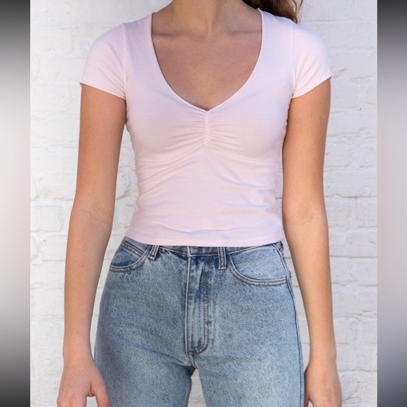 Brandy Melville Tops Brandy Melville Pink Gina Top Poshmark